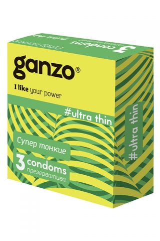 Презервативы Ganzo Ultra thin, ультратонкие (3 шт)
