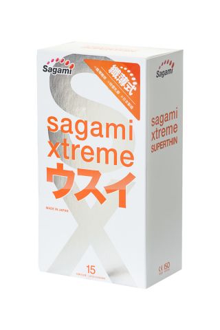 Презервативы ультратонкие Sagami Xtreme 0.04 мм (15 шт)