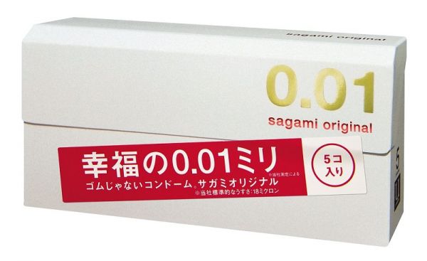 Презервативы полиуретановые Sagami Original супертонкие 0,01 мм (5 шт)