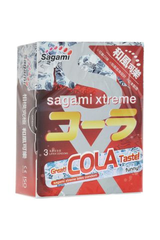 Презервативы Sagami Xtreme Cola 0,04 мм (3 шт)