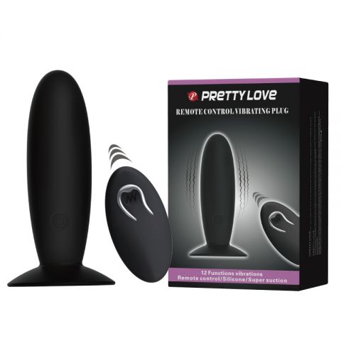 PrettyLove Remote Control Vibrating Plug Анальная пробка с вибрацией и с пультом ДУ (10.5, Ø 3.5 см)