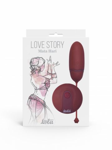 Виброяйцо на пульте управления Love Story Mata Hari Wine Red (14.6, Ø 2.8 см)