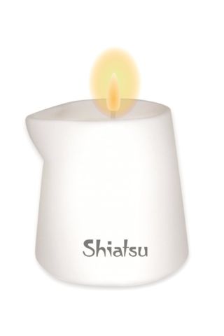 Массажная свеча HOT Shiatsu с ароматом малины и ванили, 130 мл