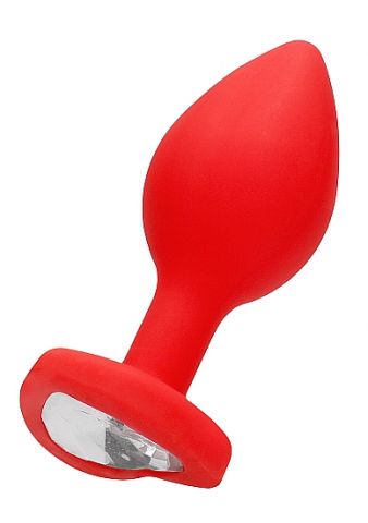 Анальная пробка Diamond Heart Butt Plug чёрная (7.3, Ø 2.8 см) Анальная пробка Diamond Heart Butt Plug чёрная (7.3, Ø 2.8 см)