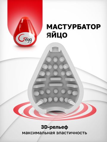 Gvibe Gegg Red - яйцо-мастурбатор