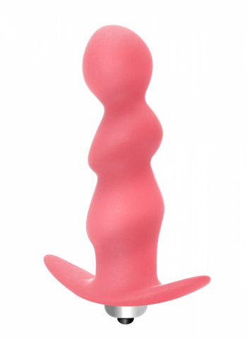 Анальная пробка с вибрацией Spiral Anal Plug Pink (10.5, Ø 2.6 см)