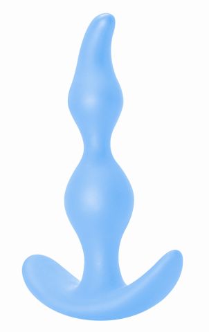 Анальная пробка Bent Anal Plug Blue (13, Ø 3 см)