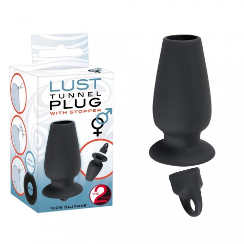 Пробка-туннель с ограничителем Lust Tunnel Plug with Stopper (10, Ø 5 см)