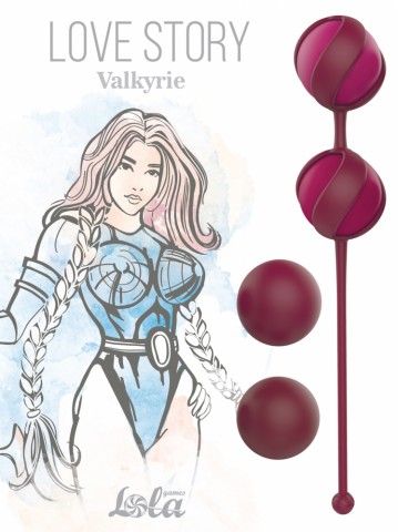 Набор из 4-х вагинальных шариков Love Story Valkyrie Wine Red (Ø 2.9 см)