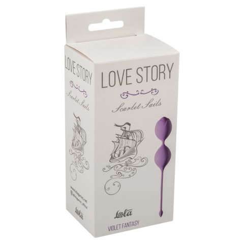 Вагинальные шарики Love Story Scarlet Sails Violet Fantasy (16, Ø 2.9 см)