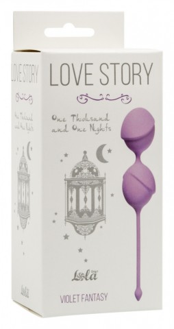 Вагинальные шарики Love Story One Thousand and One Nights Violet Fantasy (19, Ø 3.7 см)