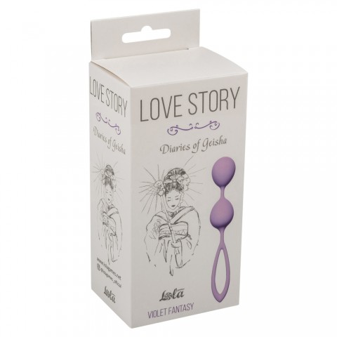 Вагинальные шарики Love Story Diaries of a Geisha Violet Fantasy (16.5, Ø 3 см)