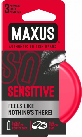 Презервативы Ультратонкие MAXUS Sensitive №3 ж/к