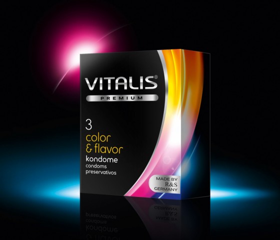 Презервативы VITALIS premium №3 Color & flavor