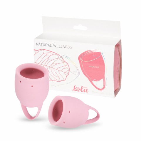 Набор менструальных чаш Natural Wellness Magnolia light pink (15 и 20 мл)