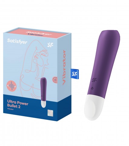 Мини вибромассажер Satisfyer Ultra Power Bullet 2 фиолетовый (11, Ø 2.5 см)