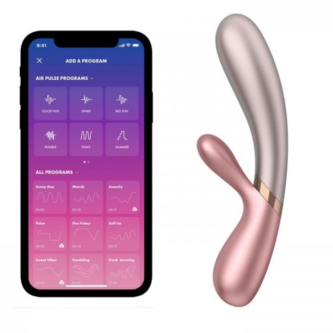 Вибромассажер Satisfyer Hot Lover с функцией нагрева розовый (20.4, Ø 4.4 см)