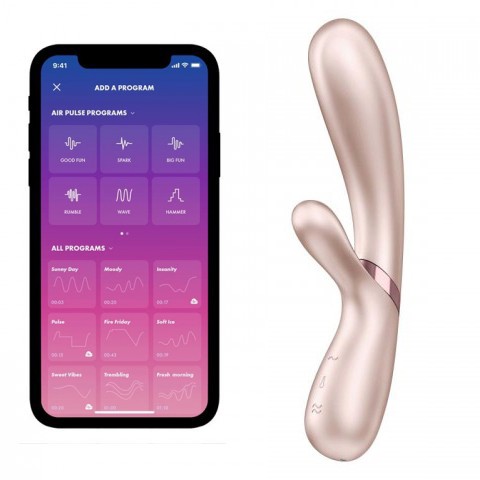 Вибромассажер Satisfyer Hot Lover с функцией нагрева жемчужный (20.4, Ø 4.4 см)