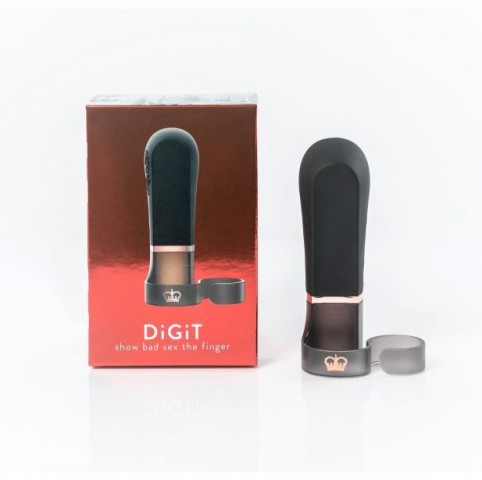 Мощный вибромассажер-стильная вибро-насадка на пальчики DiGiT (8.7, Ø 4.8 см)