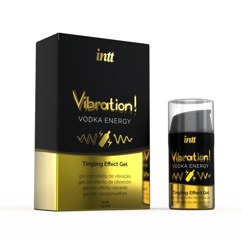 Жидкий интимный гель с эффектом вибрации Vodka, 15мл - Со скидкой (без коробки)!!!