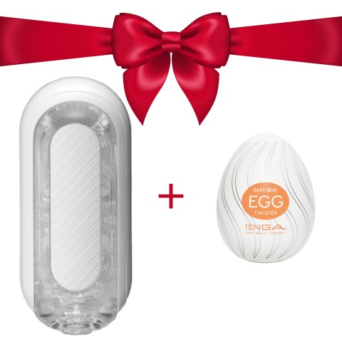 TENGA Flip Zero Gravity мастурбатор белый + В ПОДАРОК ЯИЧКО!