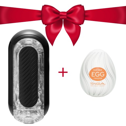 TENGA Flip Zero Gravity мастурбатор черный + В ПОДАРОК ЯИЧКО!