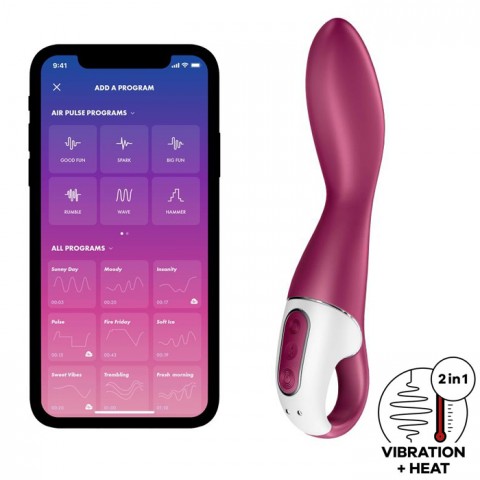 Вибратор Satisfyer Heated Thrill с функцией нагрева (20.5, Ø 3.7 см)