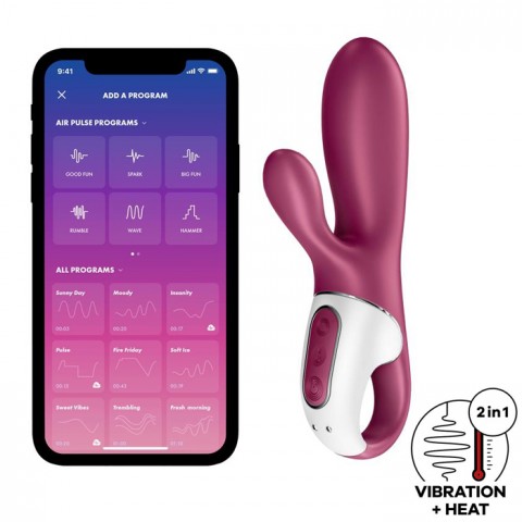 Вибратор-кролик Satisfyer Hot Bunny с функцией нагрева (17.5, Ø 3.7 см)