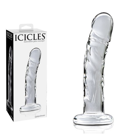 Стеклянный фаллоимитатор Icicles No. 62 (16.5, Ø 3 см)