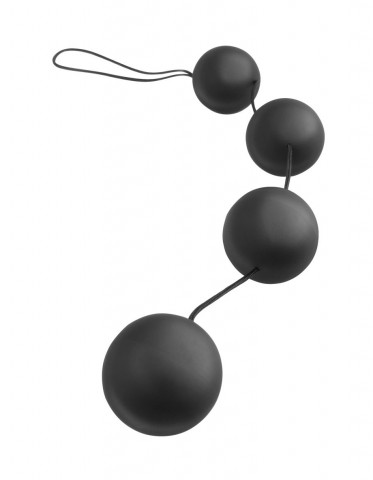 Анальная цепочка из 4 шариков со смещенным центром тяжести Deluxe Vibro Balls  Ø 3.2 см)