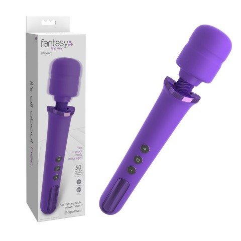 Легкий и мощный вибромассажер для тела Rechargeable Power Wand (33, Ø 5.7 см)