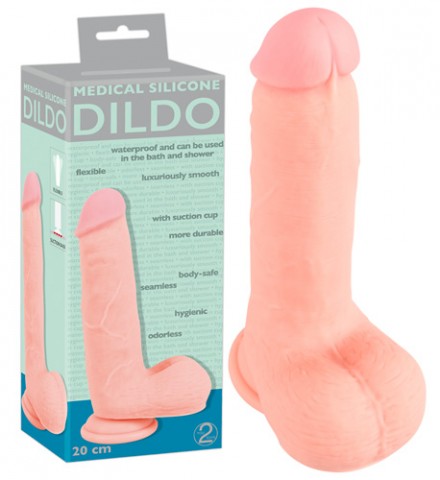 Medical Silicone Dildo Фаллоимитатор реалистик (20, Ø 4.4 см)