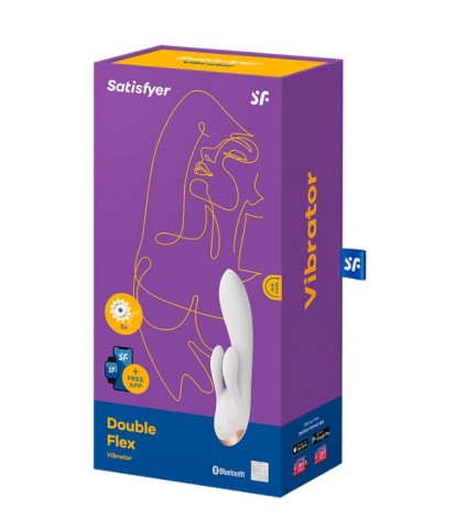 Вибратор Satisfyer Double Flex (белый)