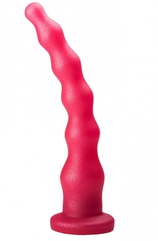 Анальный стимулятор с шариками Lovetoy из ПВХ розовый (22, Ø 4 см)