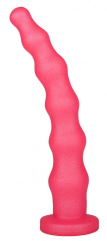 Анальный стимулятор с шариками Lovetoy из ПВХ розовый (20, Ø 3.9 см)