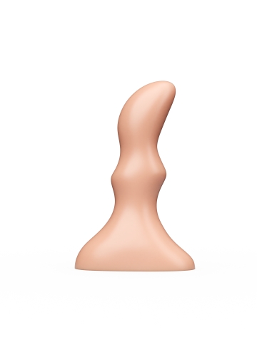 Плаг изогнутой формы Lovetoy из ПВХ телесный (10, Ø 2.5 см)
