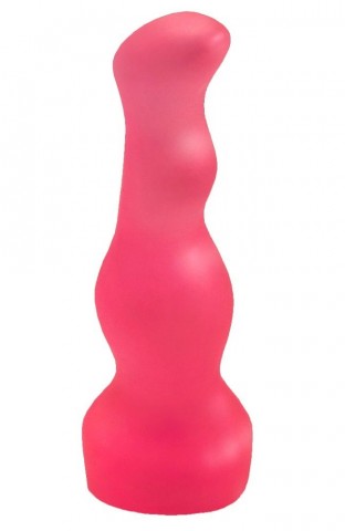 Анальный стимулятор для массажа простаты Lovetoy из ПВХ розовый (13.5, Ø 3 см)