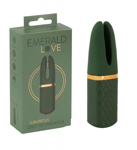 Emerald Love Вибратор Luxurious Split Tip (13, Ø 3.8 см)