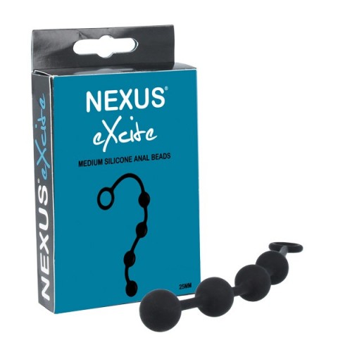 Цепочка анальная Nexus Excite Medium (25, Ø 2.5 см)