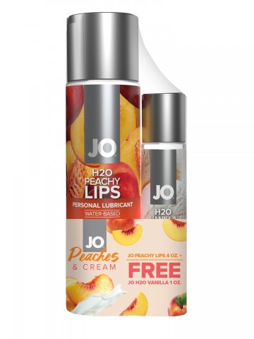 Набор из лубрикантов JO Peachy Lips (120 мл) и JO H2O Vanilla (30 мл)