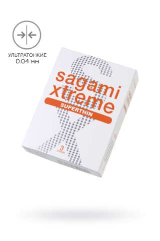 Презервативы Sagami xtreme, 0.04 (3 шт.)