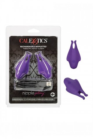 Зажимы для сосков Nipple Play Rechargeable, фиолетовые