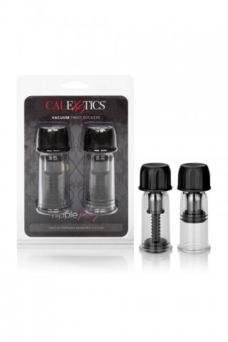 Помпы для сосков Nipple Play Vacuum Twist Suckers, черные