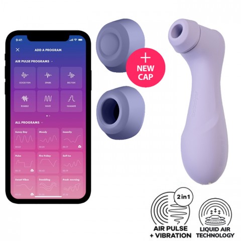 Вакуумный стимулятор с вибрацией Satisfyer Pro 2 Generation 3 Connect App, Фиолетовый