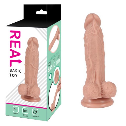 Реалистичный фаллоимитатор REAL silicone (17, Ø 3.6 см)