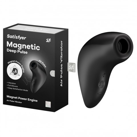 Вакуумный стимулятор Satisfyer Magnetic Deep Pulse, чёрный