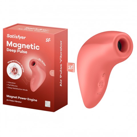 Вакуумный стимулятор Satisfyer Magnetic Deep Pulse, оранжевый