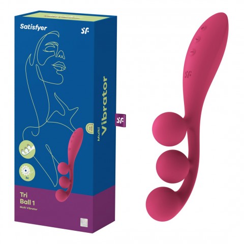 Тройной вибромассажёр Satisfyer Tri Ball 1, розовый