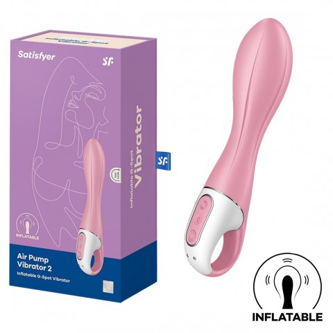 Вибромассажёр Satisfyer Air Pump Vibrator 2 с функцией надува (20.9, Ø 3.8 см)