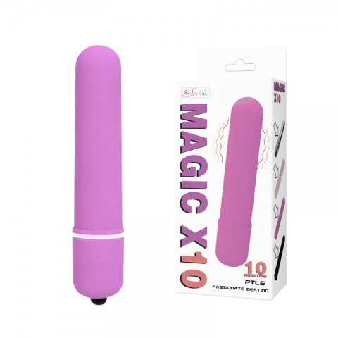 Вибромассажер пуля Magic X10 розовая (9.2, Ø 1.8 см)